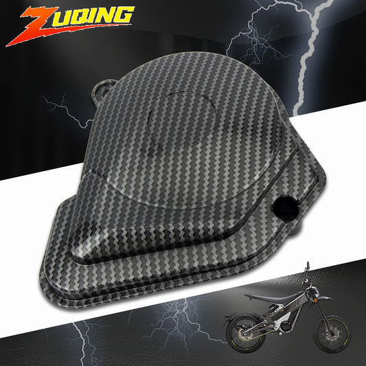 For Talaria Sting Electric Dirt Bike Motorcycle Carbon Fiber Pattern Motor Protection Cover Engine Clutch Guard Side Cover MX3 4