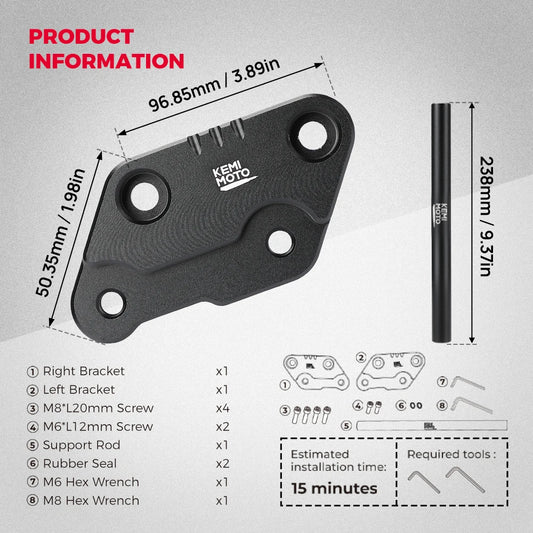 For Talaria Sting MX3 MX4 Foot Peg Extension Bracket Kits Electric Dirt Bike Footpeg Extenders Support CNC Aluminum Accessories